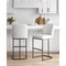 Manhattan Comfort Serena Barstool in White, 2PK 2-BS020-WH - alternate 1